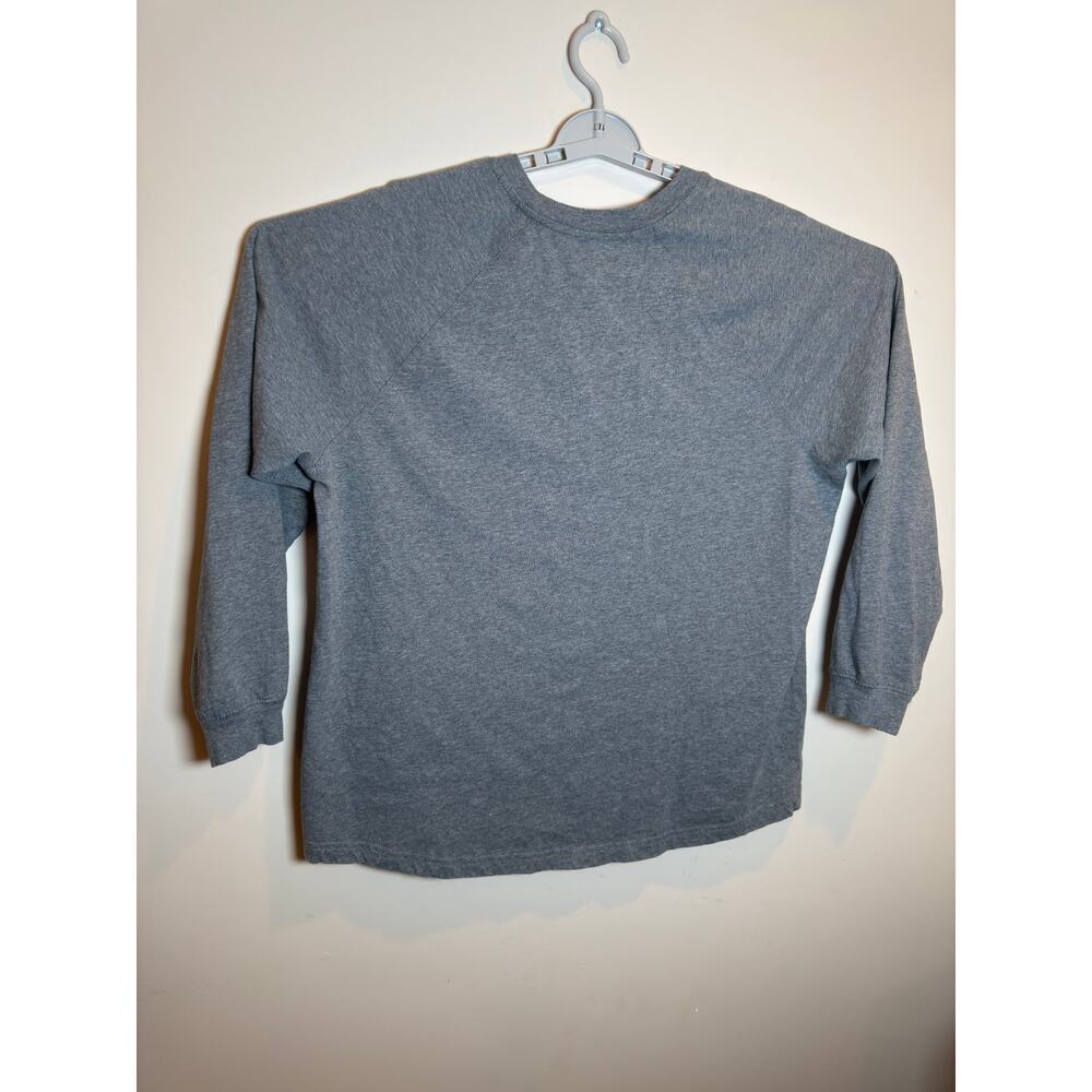 Star Wars Grogu Baby Yoda Long Sleeve Shirt Strong With The Force Gray XL - Picture 2 of 4